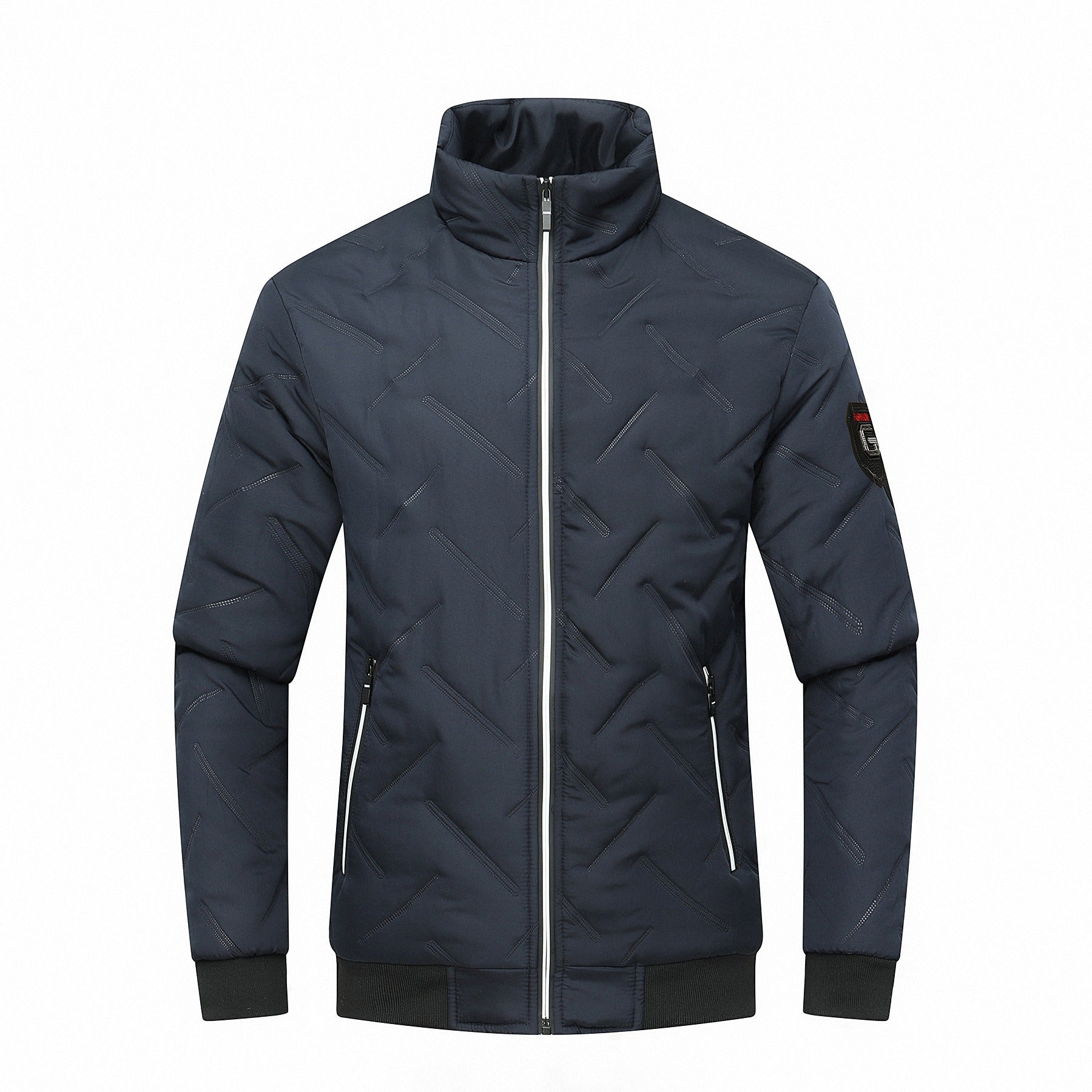 Herren-Bomberjacke – Lässiger, dicker, wattierter Slim-Fit-Mantel aus Baumwolle für ultimativen Komfort und Stil | 519 
