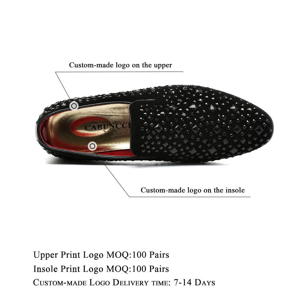 Herren Diamond Wingtip Loafers Casual Hochzeitsschuhe | A2362 