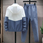 Herren Trainingsanzug Jogging Set 2-teilig Gym Fitness Winddicht Sweat Suit Jacken Set | TZ7801 