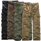 Herren Cargohose Militärhose Lässige Lange Hose mit mehreren Taschen | 012jb 