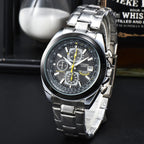 Herren Luxusuhr Marke Quarz Business Chronograph Wasserdichte Armbanduhr | 8220 