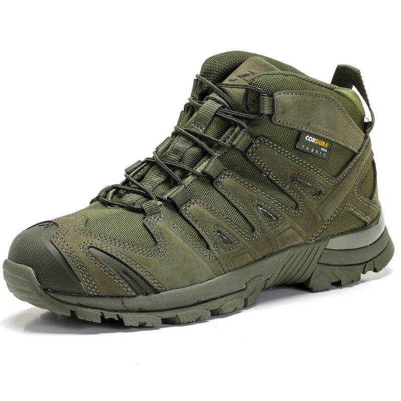 Mid-Low Tactical Combat Boots | Outdoor Desert Hiking Shoes for Men & Women | All-Terrain Camping Trekking Footwear | 054
