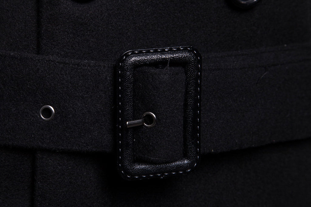 Herren Formeller Business Herbst Winter Casual Revers Zweireihiger Premium Baumwollmantel Langer Trenchcoat Jacke | 9280 