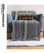 Kuschelige Strickdecke mit Quasten, weicher und stilvoller Überwurf für Wohnkomfort | JB013 