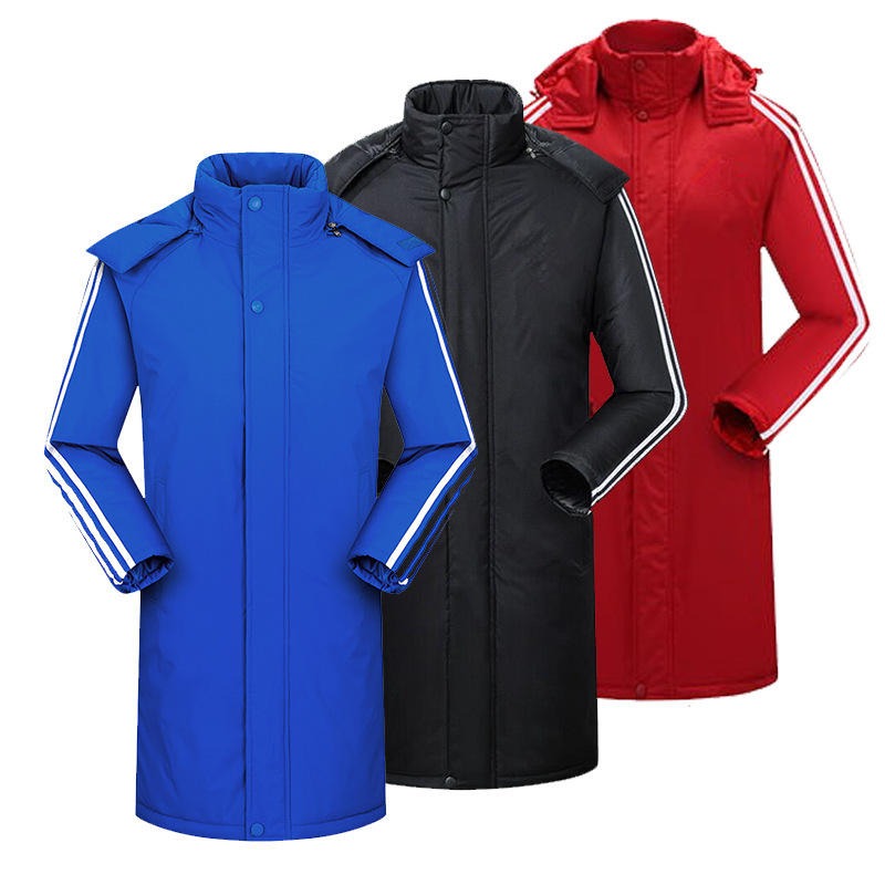 High Quality Football Winter Jersey Bubble Training Sports Waterproof Coat Mid-Length Puffer Jacket | A999