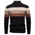 Herren Strickpullover mit Stehkragen und halbem Reißverschluss – Slim Fit Pullover für Herbst &amp; Winter | Y245 