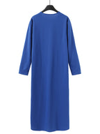 Islamischer Herrenmantel in Volltonfarbe mit langen Ärmeln, lockere Passform und Reißverschluss, perfekt für Herbst und Winter | 8541233 