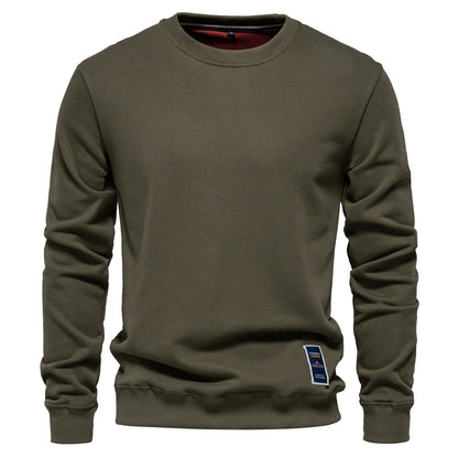 Winter Thickness Pullover O-Neck Solid Color Long Sleeve Warm Slim Sweater | HD156