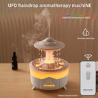 Fernbedienung Regentropfenwolke Luftbefeuchter 7 Farben LED Lampe UFO Aroma Diffusoren | X01 