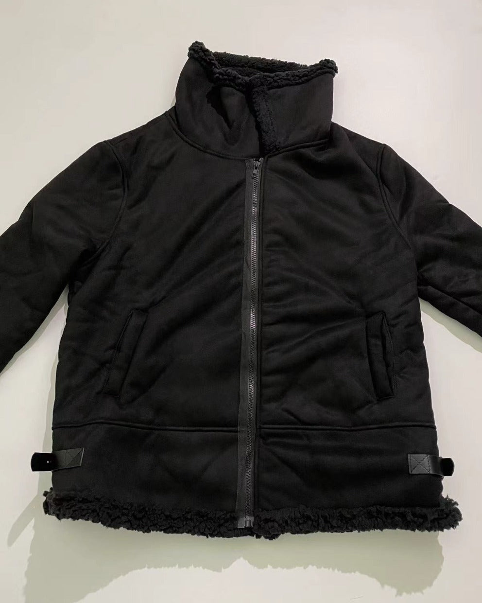 Herren Wintermantel aus Kunstpelz – Dicke, warme Jacke aus Wolle und Leder für ultimativen Komfort | D3763 