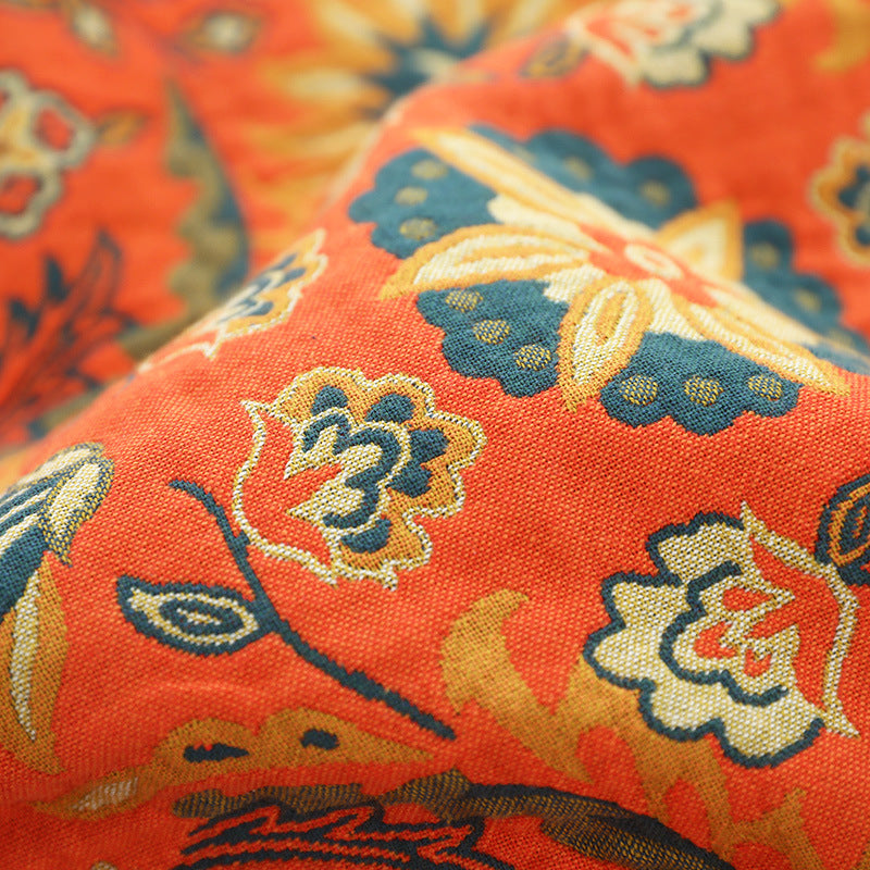 Bohemian gewebte Baumwoll-Überwurfdecke, dekorative Tagesdecke für alle Jahreszeiten, für Couch, Sofa und Bett | YENLN03 