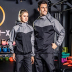 Herren Laufpullover Zweiteiliges Set Gewichtsverlust Kontrolle Körperfett Sauna Schwitzanzug | YJ9681 