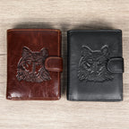 Antimagnetische RFID-blockierende Echtleder-Geldbörse für Herren, schmales Kartenetui und Geldbörse | 1131 