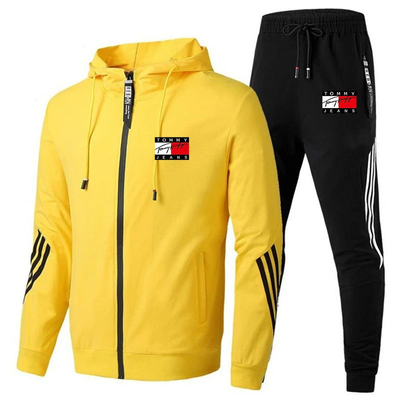 Herren Trainingsanzug | Reißverschluss Hoodies | Jogginghose Jogging-Set 
