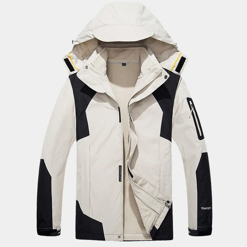 Herren-Skijacke – Warmes 3-in-1-Winterfleece, wasserdicht &amp; mit Kapuze | SN3-SP10089 