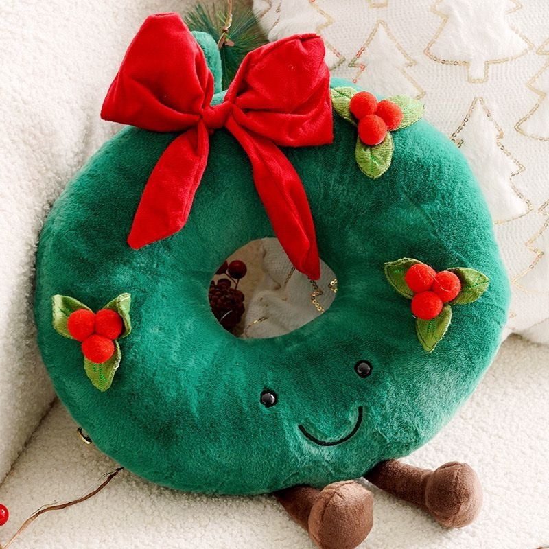 Premium Quality Christmas Tree Plush Gingerbread Stuffed Plants Candy Cane Pillow |