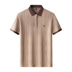 Men's Oversize Polo Shirt | Casual Golf Knit Tee Breathable Polo Shirt |