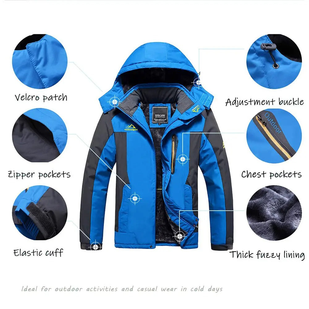 Herren Winter Skijacke Outdoor Wandern Snowboarden Camping Warme Fleece Heizung Windbreaker Jacke | 828
