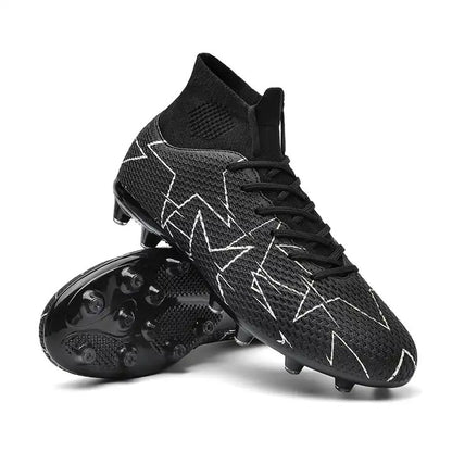 Breathable High Top Football Shoes Long Nails Football Training "Ronaldo Cleats" | 23152