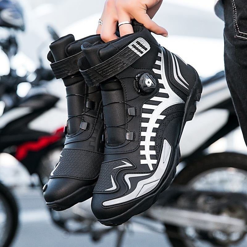 Premium Rennschuhe &amp; Motorradstiefel Lederstiefel für ultimative Performance | QK268 