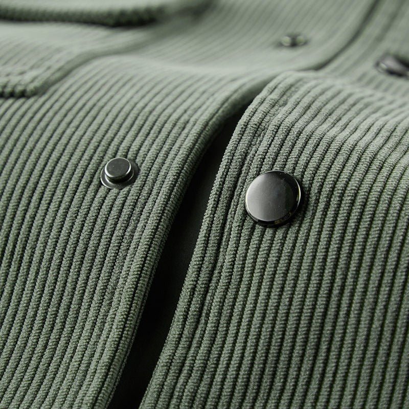 Herrenjacke Slim-Fit Mantel Cord Mode Lässige Bomberjacken für Männer | XX-1807 