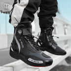 Designer Offroad Racing Motocross Stiefel Wasserdichte, rutschfeste, atmungsaktive Leder-Motorradschuhe | D98 