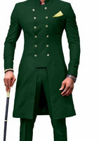 Herren Zweireiher Smoking Anzug Hochzeit Bräutigam Slim Jacke + Hose | 1873