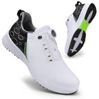 Premium Quality Men's Waterproof Golf Shoes with Spikes - Quick Lacing Trainers | 999A