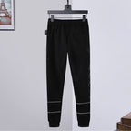 Hochwertiger Athleisure-Trainingsanzug für Herren mit Reißverschluss und Kapuze, bestickt, 2-teilig | 879 