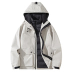 Senbo All-Weather 3-in-1 Waterproof Jacket | 5000mm Breathable Trekking Coat with Detachable Down Layer | Unisex Outdoor Protection | 8316