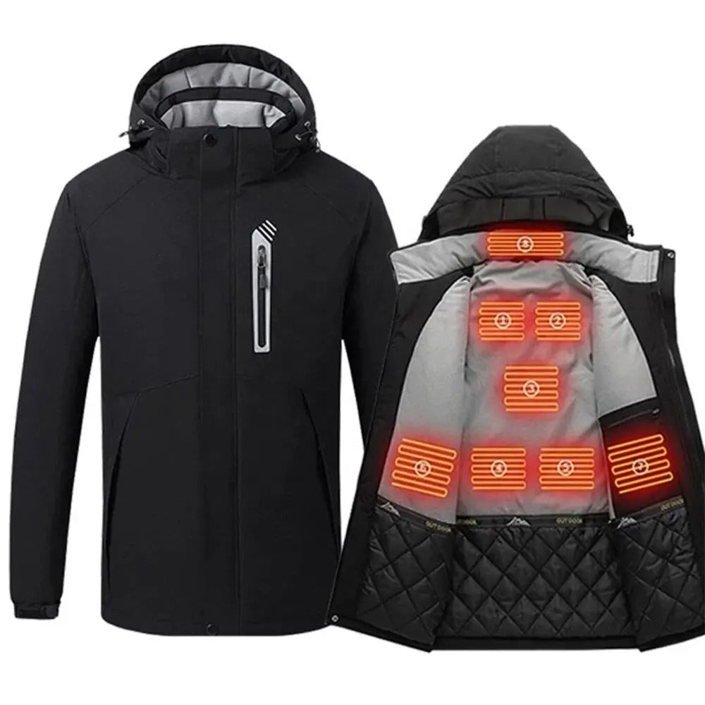 Herren USB-Elektroheizung Winter Fleece-Innenjacke Mäntel Dicke warme lässige USB-beheizte Premiumjacke | 993 