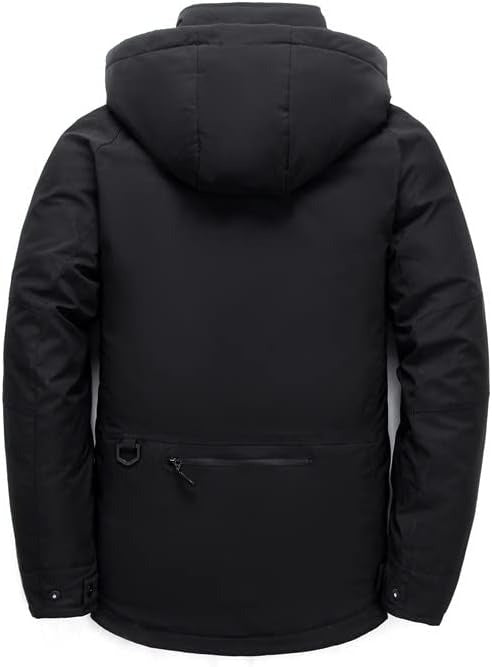 Wasserdichte Winter-Daunenjacke für Herren, weiße Entendaunen, Parkas, mittellang, dick, warm, Mantel | DJ046 