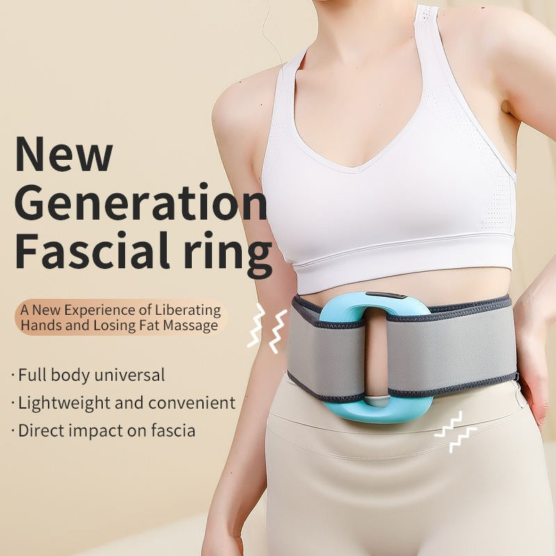Neues Taillen-Rückenmassagegerät, Ganzkörper-Schlankheitsmassagegerät, Vibrationsgürtel, Massagering | J15A 