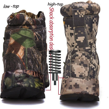 Bottes d'entraînement camouflage à fermeture éclair latérale pour hommes | Q3