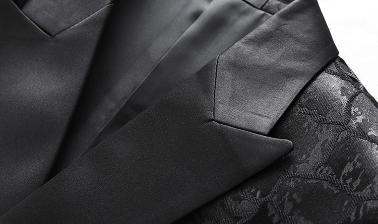 Big &Tall Men's Double Breasted Blazer | Slim Fit Business Casual Sport Coat | Non-Iron Polyester Blend | 7220