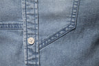 Herren Slim-Fit Jeanshemd - 2025 Frühling Lässiges Langarmshirt | 6036 