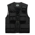 Herren Multi Taschen Cargo Weste Angeln Pullover Für Klettern Camping Wandern Sommer Weste Top 