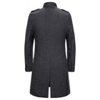 Herren Zweireihiger Trenchcoat Slim Fit Formelle Jacke Zweireihiger Mantel Herren | YF18 1812 