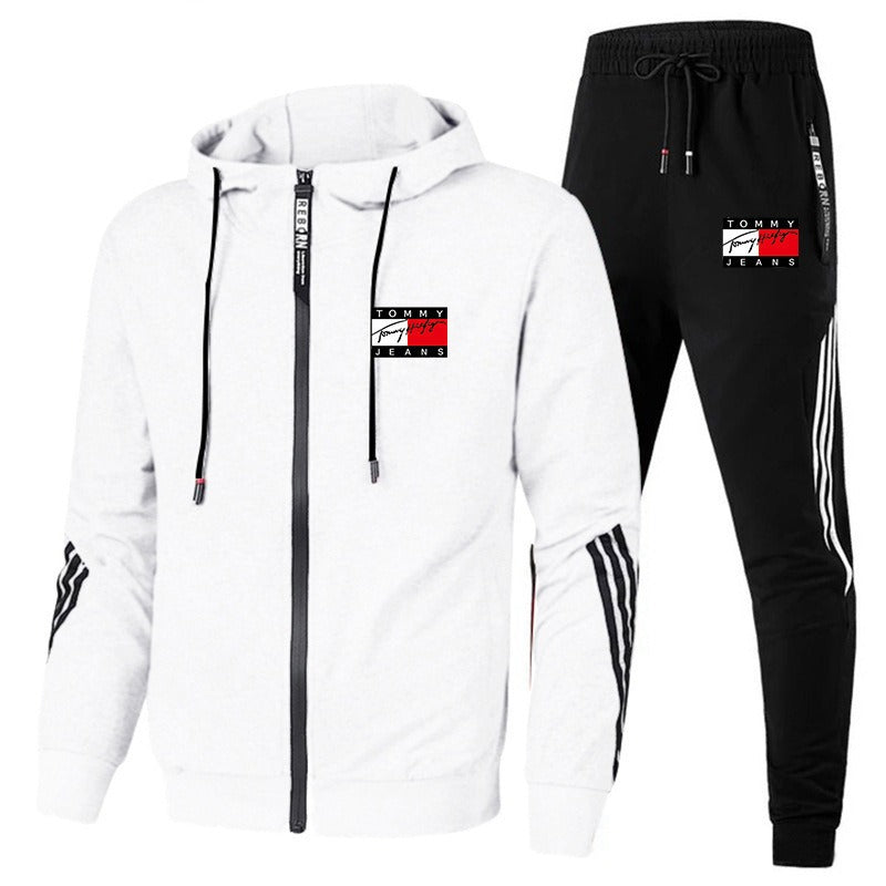 Herren Trainingsanzug | Reißverschluss Hoodies | Jogginghose Jogging-Set 