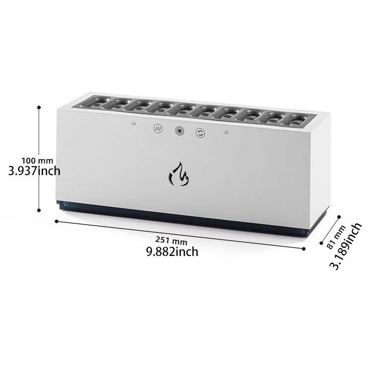 Neues Design 10 Düsen Luftbefeuchter &amp; Aroma Diffusor Dynamische Sound Pickup USB H2O ätherisches Öl Luftbefeuchter | KJR-273 