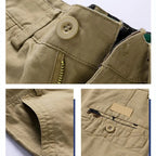 Herren-Schaumstoff-Shorts, elastischer Bund, Baumwolle, leicht, schnelltrocknend, Wander- und Arbeitsshorts | 1701 
