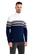 Warmer Winterpullover aus Baumwolle für Herren mit ethnischen Mustern, lässiger Pullover | M316 