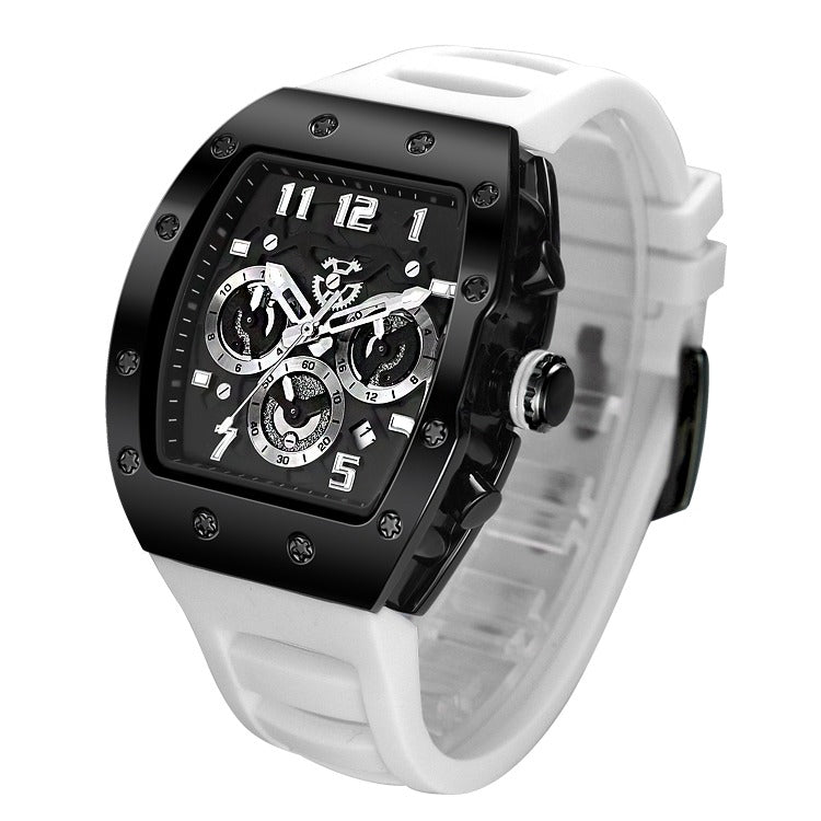 Luxus-Herrenuhr in Weinfassform, wasserdicht, vollautomatisch, mechanisch | G5867 