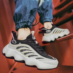 Chunky-Schuhe für Herren, höhenverstärkende Sneakers, atmungsaktives Mesh, sportliche Freizeitschuhe | 2218 
