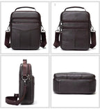 Premium Business Leder Umhängetasche für Herren Stilvoll &amp; Strapazierfähig für Arbeit &amp; Reisen | 7456 