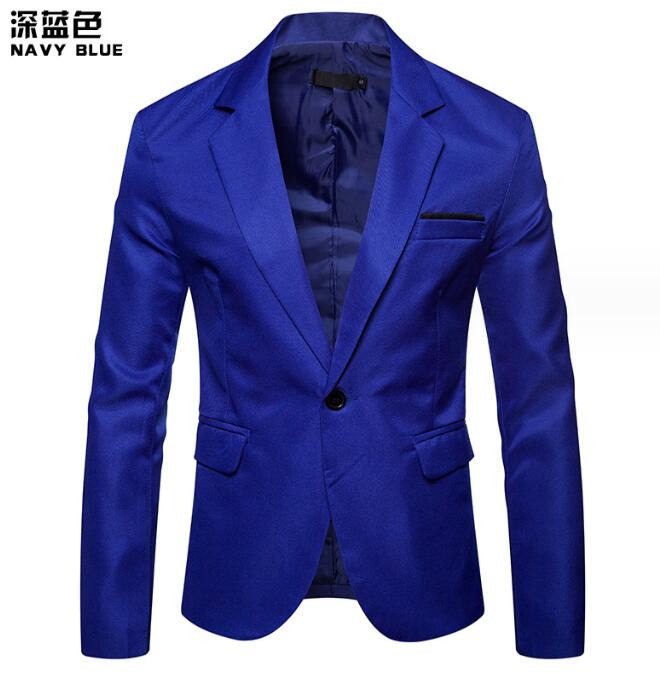 High Quality England Fashion Slim Fit Blazer Solid Color Business Casual Party Wedding Suit Coat | X09