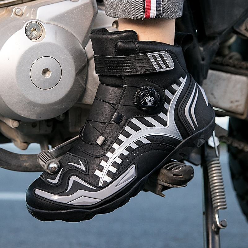 Premium Rennschuhe &amp; Motorradstiefel Lederstiefel für ultimative Performance | QK268 