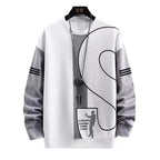 Polo-Langarmshirt mit Hose, Golf-Poloshirt, Pullover-Set, lässiges Waffel-Oberteil mit Rundhalsausschnitt für Herren 