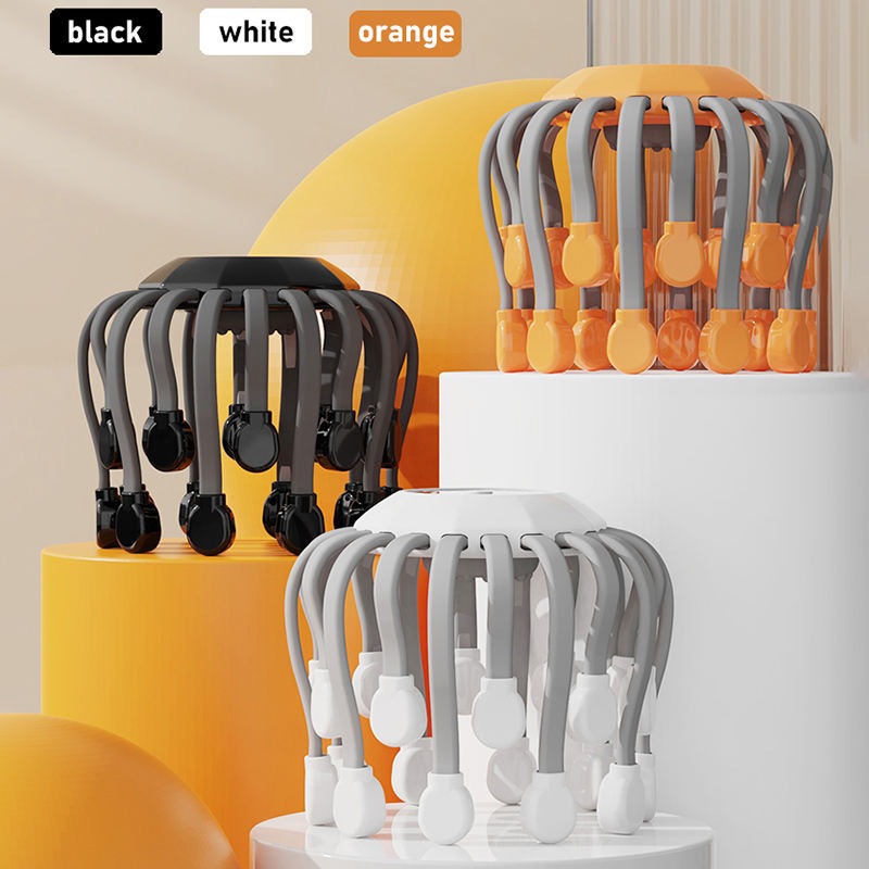 Intelligente Vibrations-Ganzkörper-Entspannungs-Kopfhautmassagemaschine lindert Müdigkeit Elektrisches Oktopus-Kopfhautmassagegerät | MZ-HM156 