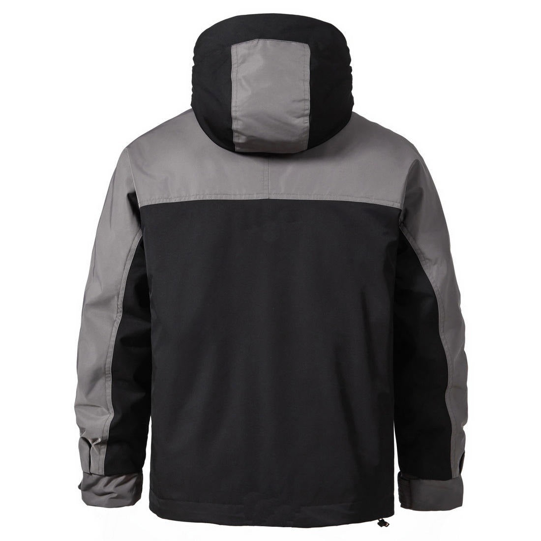 Men's Winter Down Jacket Color Block Puffer Coat Winter Cargo Down Camping Jackets |